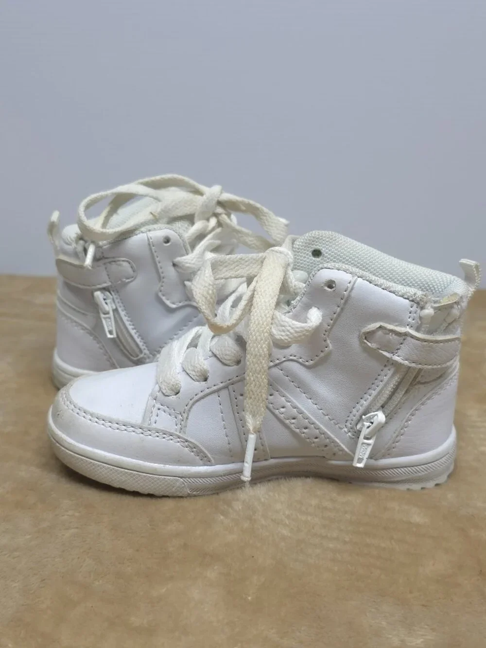 Kids Shoes Lot 2 Wonder Nation Boots 7 Rebel Primark High Tops 8 Black White